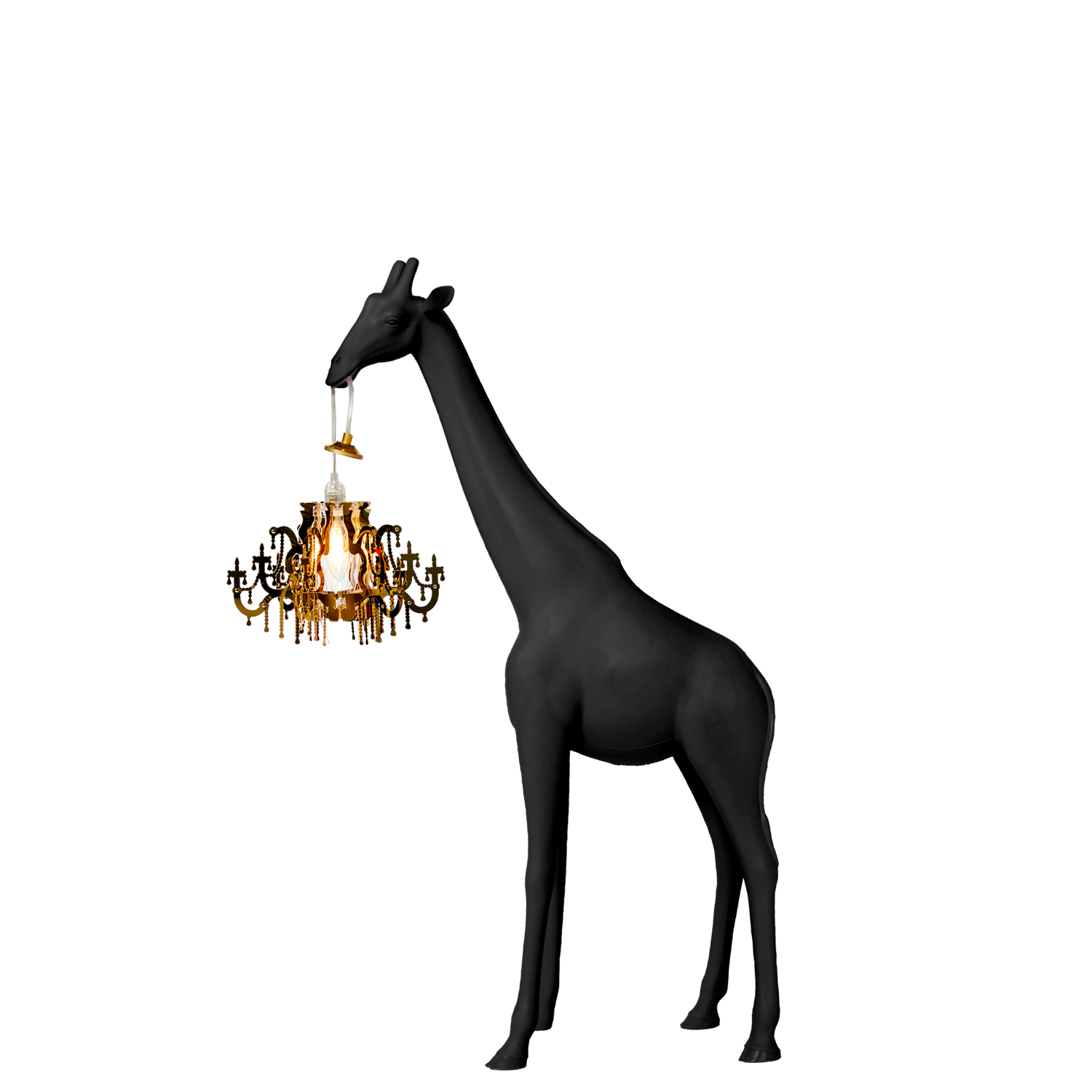 Giraffe In Love XS Black Lamper